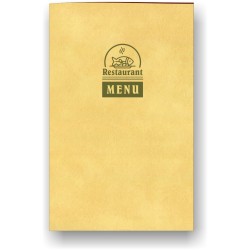 Porta menu' decorato per ristorante, pizzeria, porta menu' in pelle