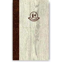 Porta carta dei vini in simil legno e cuoio mod. Napoli Slim A042 83 marrone