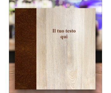 Portamenu personalizzato Rovere Quadro